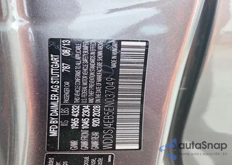 2014 Mercedes-Benz Cla 250 z USA, uszkodzony, nr VIN WDDSJ4EB5EN037049